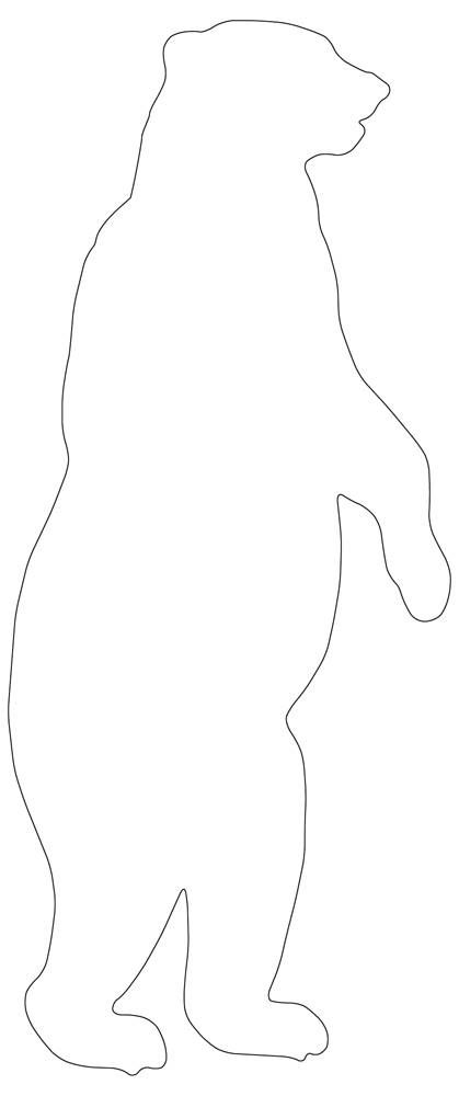 Animal Templates Printable Free Pattern, Polar Bear Template, Bear Line Drawing, Draw A Polar Bear, Polar Bear Outline, Arctic Vbs, Page Crafts, Bear Outline, Polar Bear Drawing