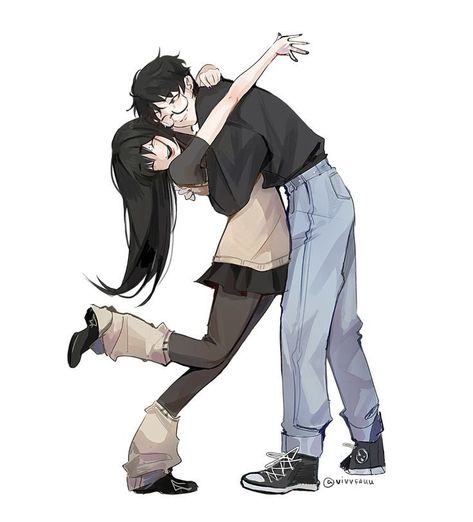 Anime Poses Two People, Duo Poses Reference Drawing Dynamic, 3 People Hugging, Evil Couple Poses, Someone Carrying Someone Reference, Couple Pose Drawing Reference, Person Curled Up Reference, Love Poses Reference, Couple Oc Art