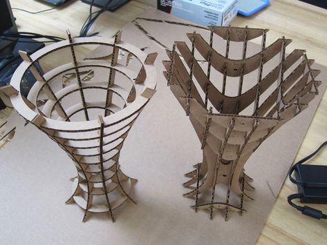 Parametric Furniture, Structural Model, Cardboard Model, Build A Table, Concept Models Architecture, Cardboard Sculpture, Parametric Architecture, Architecture Design Sketch, Make A Table