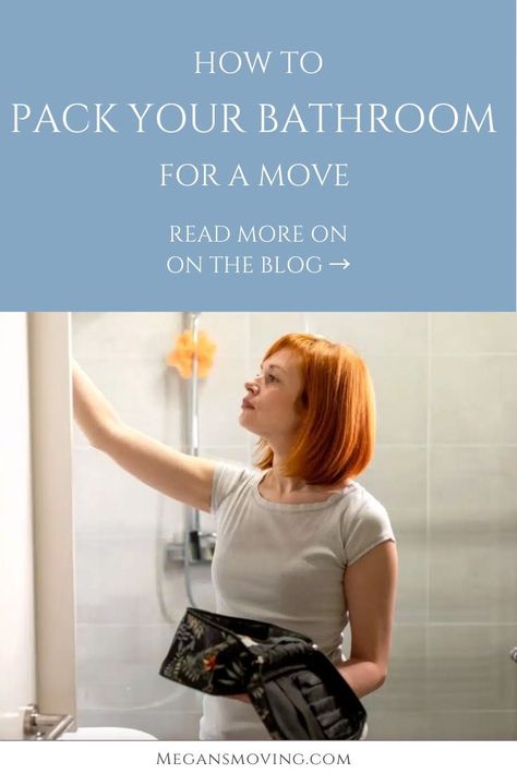 If you’re prepping for a move, packing up your bathroom can feel like a daunting task. Bathroom drawers and cabinets accumulate a variety of miscellaneous items that need to be sorted through. To make it easier, we’ve gathered some tips on how to pack your bathroom more efficiently. The bathroom should be one of the last rooms you pack since you’ll most likely be using many of the items daily before your move. Tips For Moving House, Moving House Tips, Moving Hacks Packing, Tips For Moving, Bathroom Drawers, Miscellaneous Items, Pack Up, Moving Company, Moving House