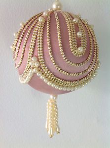 17 Best ideas about Victorian Crafts on Pinterest | Victorian christmas,  Vintage buttons and Easter wreaths Victorian Christmas Decorations, Victorian Christmas Tree, Fancy Christmas Ornaments, Beaded Ornament Covers, Victorian Christmas Ornaments, Pink Ornament, Beaded Christmas Ornaments, Christmas Bead, Victorian Christmas