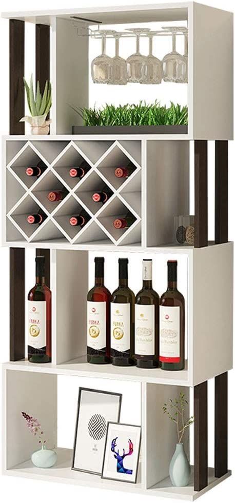 ZHANGYUEFEIFZ Wine Rack Stackable Wine Rack Free Standing Wine Rack Bottles Holder Wooden Wine Cabinet Display Shelves for Horizontal Storage, White Home Partition, White Wine Rack, Ceiling Shelf, Free Standing Wine Rack, Cabinet Wine Rack, Wooden Wine Cabinet, Living Room Display Cabinet, Wood Wine Bottle Holder, Standing Wine Rack