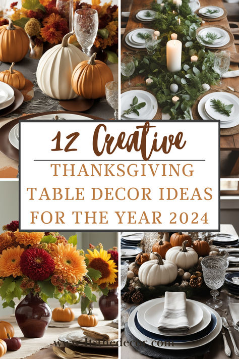 Get inspired with "12 Creative Thanksgiving Table Decor Ideas for the Year 2024." From rustic woodland themes to modern minimalist styles, discover fresh ways to elevate your Thanksgiving table. Perfect for adding a stylish touch to your holiday gatherings. Pin now for must-try ideas! #ThanksgivingTableDecor #HolidayDecor2024 #ThanksgivingIdeas #FallTableDecor #TableSettingIdeas Thanksgiving Table Linen Ideas, 2024 Thanksgiving Table Decor, Rustic Thanksgiving Table Decor, Thanksgiving Table Decorating Ideas, Thanksgiving 2024 Decor, Thanksgiving Table Ideas Decor, Minimalist Thanksgiving Table, White Dining Table Decor, Thanksgiving Dining Table Decor