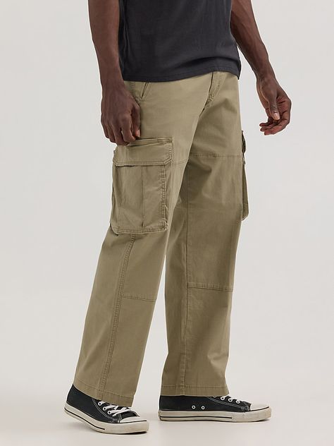 You can take everything with you whenever you wear our Men’s Ripstop Cargo Pant. Made to handle everything the day throws your way, these relaxed fit pants are as tough as they come. They’re crafted from a woven cotton fabric with just a hint of stretch. They feature a straight leg, roomy side pockets with extra compartments for essentials, back pockets, side pockets, a keychain belt loop, as well as a classic zip-fly and button closure. They won’t disappoint. Cargo Pants Mens Outfit, Utility Pants Outfit Men, Men’s Cargo Pants Styles, Guys Cargo Pants Outfit, Loose Fit Pants Men, Men’s Pants, Cargo Pants Men Outfit, Mens Cargo Pants Outfit, Straight Leg Pants Men