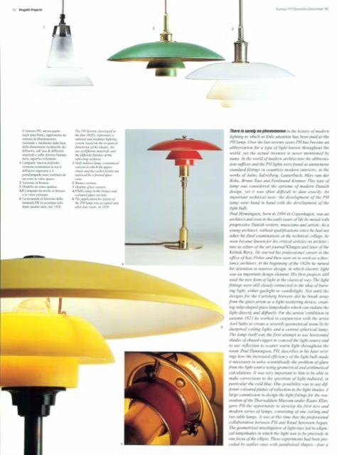 Poul Henningsen Lamp, Ph Lamp, Diffuse Reflection, Nordic Lifestyle, Kaare Klint, Poul Henningsen, Modern Architects, Light Rays, Louis Poulsen