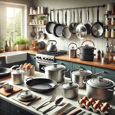 Cooking up Joy - Made with love: The Best Cookware Sets for Every Budget Iraqi Cuisine, Best Cookware, Kitchen Cooker, Cast Iron Cookware Set, Skillet Pasta, Nonstick Cookware Sets, Pots And Pans Sets, Cooking Pan, Stainless Steel Cookware