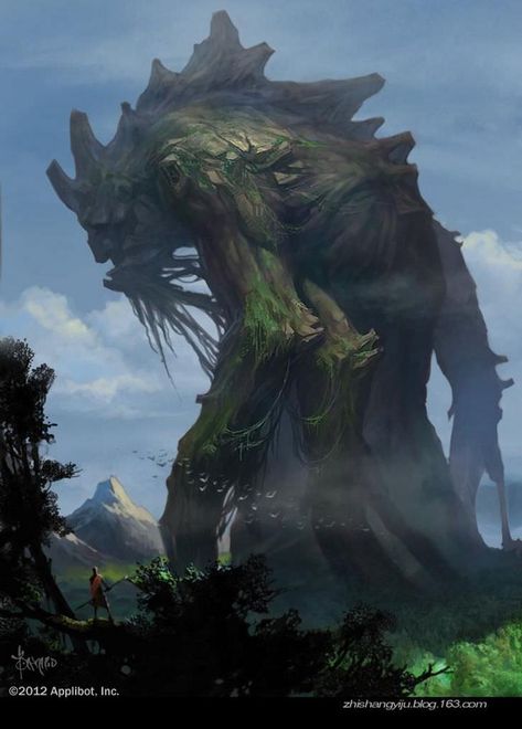 Huge Creatures - Album on Imgur Supreme Forces, Heroic Fantasy, Giant Monsters, Forest Creatures, Fantasy Monster, Creature Concept Art, Mystical Creatures, Fantasy Artist, Creature Concept