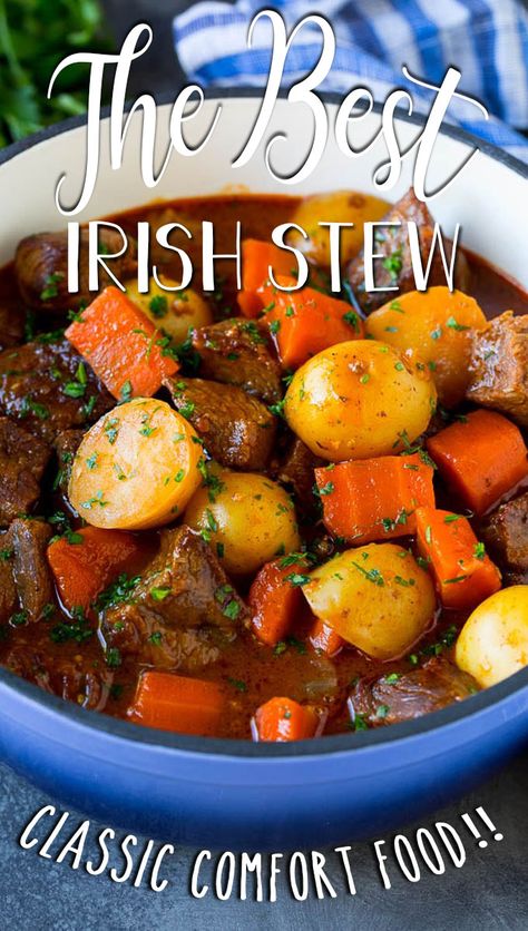 Sauteed Celery, Irish Stew Recipe, Irish Beef Stew, Crispy Beef, Tender Meat, Meat And Vegetables, Hearty Dinner Recipes, Beef Stew Crockpot, Irish Stew