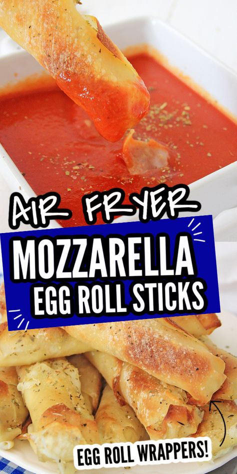 Egg Roll Wrapper Cheese Sticks, Egg Roll Mozzarella Sticks, Fried Egg Roll Wrappers, Cheese Sticks With Egg Roll Wrappers, Egg Roll Wrapper Mozzarella Sticks, Wonton Mozzarella Sticks Air Fryer, Mozzarella Sticks With Egg Roll Wrappers, Easy Egg Roll Recipes Air Fryer, Wonton Wrapper Mozzarella Sticks