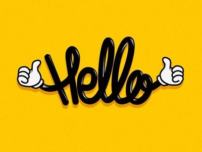 Hello Gif, Typography Design Inspiration, Hello Design, Hello Greeting, Blessed Week, Typography Designs, Hello Goodbye, Typography Artwork, 타이포그래피 포스터 디자인