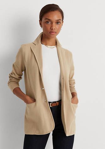 Tan Blazer Outfits, East Coast Fashion, Tan Outfit, Ralph Lauren Womens Clothing, Blazer Outfits Casual, Tan Blazer, Blazer Women, Polo Ralph Lauren Women, Sweater Blazer