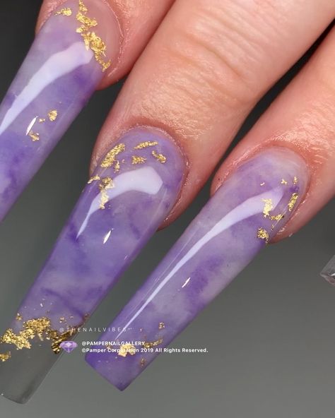 Pamper Nail Gallery® on Instagram: “💅💖Book your next nail service @pampernailgallery💖💅 - - 🔮”Nature Series Druzy: Purple Jade”🔮 by Pamper Artist Keara (@thenailvibes) • -…” Chicago Nails, Pixie Nails, Marmor Nails, Royal Nails, Jade Nails, Nail Board, Purple Acrylic Nails, Nails Purple, Nail Services