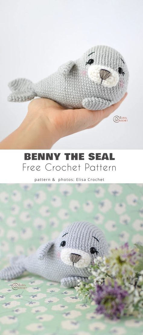 Handbags Patterns, Crochet Toys Free, Crochet Mignon, Confection Au Crochet, Baby Seal, Pola Amigurumi, Bonnet Crochet, Crochet Baby Toys, Crochet Animals Free Patterns