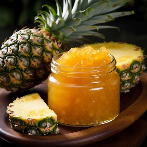 SURE.JELL Fresh Pineapple Jam | SURE-JELL | Recipes - Kraft Heinz Freezer Jelly, Sure Jell Recipe, Pineapple Jam Recipe, Pineapple Jelly, Pectin Recipes, Jelly Fruit, Pineapple Sugar, Pineapple Jam, Blackberry Jam