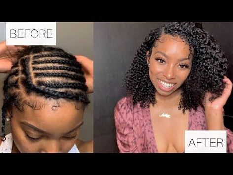 Clip In Hair Extensions Human Hair, Cornrows With Clip Ins, Afro Hair Extensions Hairstyles, Styling Hair With Clip In Extensions, How To Put Hair Clip In Hair, Natural Curly Clip In Hairstyles, Twist Out With Clip Ins, Clip In Braid Pattern, Braid Pattern For Clip In Extensions