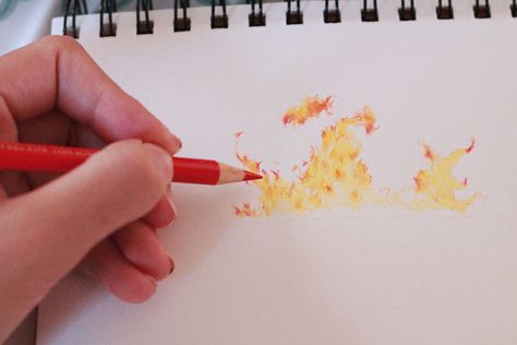 How to Draw Fire: 3 Drawing Tutorials | Craftsy Draw Tutorial, Fire Drawing, Pencil Drawing Tutorials, Realistic Pencil Drawings, Dynamic Movement, Drawing Accessories, Drawing Cartoon Characters, Artistic Style, Drawing Supplies