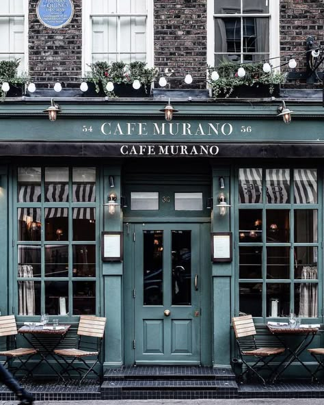 Coffee Shop Exterior, Cafe Murano, Restaurant Exterior Design, Cafe Exterior, Shop Exterior, Restaurant Exterior, Storefront Design, Coffee Shop Aesthetic, Shop House Ideas