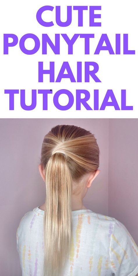 CUTE Ponytail Tutorial - Here is a cute and easy ponytail hair tutorial. This is a hairstyle that is perfect for school or an everyday occasion. Recital Hairstyles, Olivia Hair, Basic Ponytail, Diy Ponytail, Easy Ponytail, Fav Hairstyles, Pretty Ponytails, Ponytail Tutorial, Pony Hairstyles