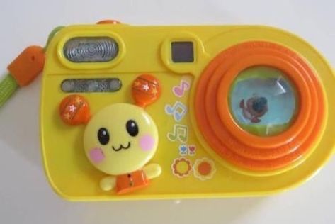 Cute Camera Aesthetic, Yellow And Orange Aesthetic, Yellow Core, Camera Aesthetic, Cute Camera, Toy Figures, Yellow Orange, Childhood Memories, Eye Candy