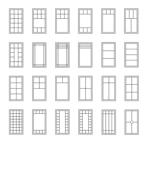 Casement window grille patterns:  http://classicwindowsinc.com/wp-content/uploads/2012/01/Casement-Window-Grille-Patterns1.gif Window Seating Ideas, Architectural Windows, Wooden Window Blinds, Window Grills, Window Seating, Craftsman Trim, Window Grids, My Dream House, Classic Window