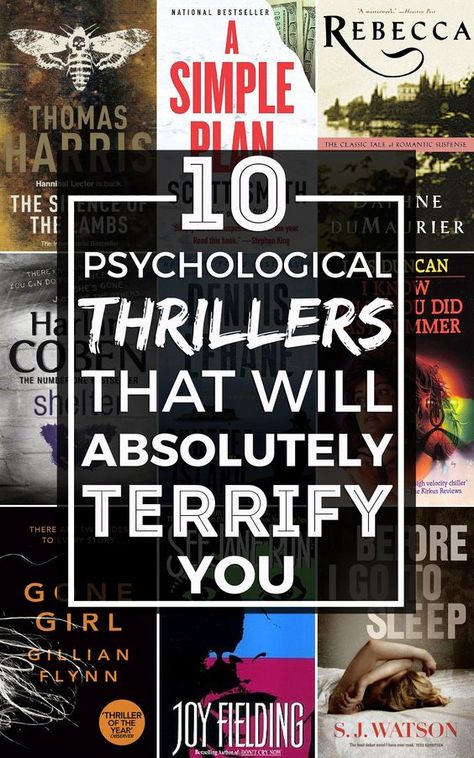 Ten of the scariest psychological thrillers you absolutely MUST read: Books And Tea, Psychological Thriller, Reading Rainbow, Thriller Books, Book Suggestions, Psychological Thrillers, Reading Material, What To Read, Big Book