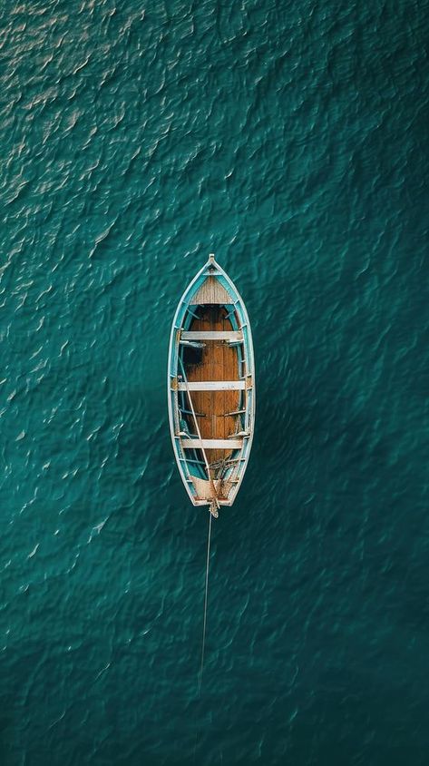 Aerial top down view of Boat boat watercraft sailboat. | premium image by rawpixel.com / Chalr Boat From Above, Boat Top View, Ocean Fishing Boats, Senses Art, Boat Photos, Boat Aesthetic, Top Down View, Wallpaper Ocean, Nautical Aesthetic