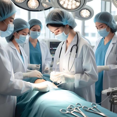 Photo a surgeon performing surgeryxaxa | Premium Photo #Freepik #photo Female Surgeon, Coworking Office, Biology Notes, New Photo Download, Medical Art, Photo Download, Sakura Haruno, Japanese Women, Premium Photo