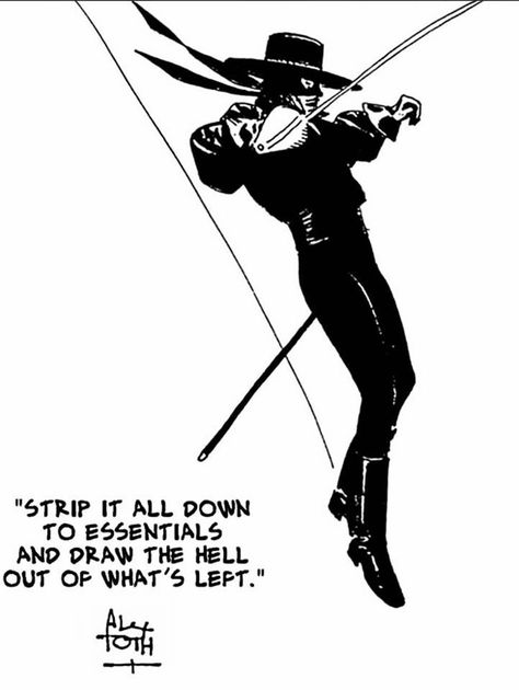 Alex Toth The Legend Of Zorro, The Mask Of Zorro, Alex Toth, The Lone Ranger, Bristol Board, Lone Ranger, Art Instructions, Comic Book Artists, Tarzan