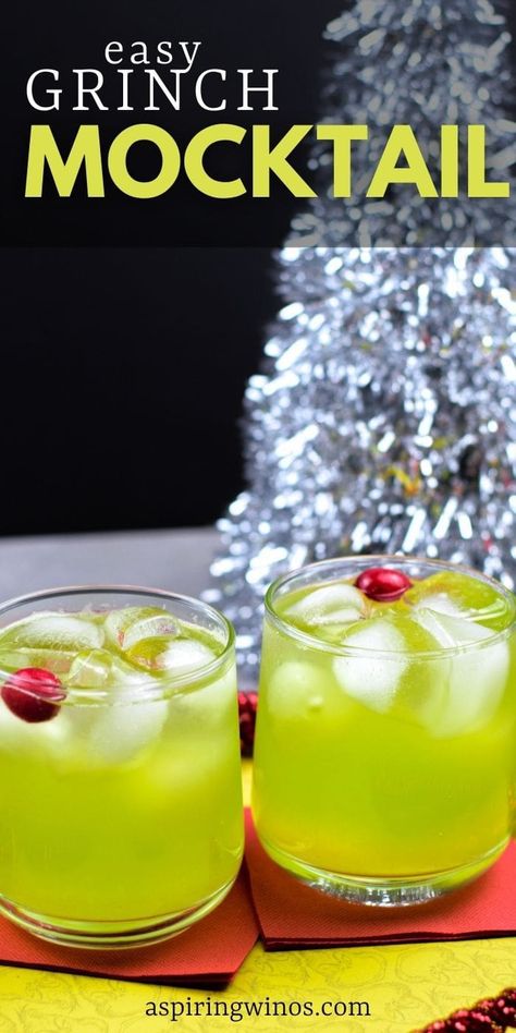 Mocktail for the Holidays | Kid Friendly Mocktail | Non Alcoholic Christmas Drink | Christmas Drink Recipes | Best Holiday Drinks | Grinch Mocktail | Grinch Cocktail | #cocktail #mocktail #recipe #nonalcoholic #drinks #Christmas Grinch Mocktail, Mocktail Christmas, Christmas Drink Recipes, Grinch Cocktail, Christmas Mocktail Recipes, Christmas Drinks Nonalcoholic, Christmas Mocktails, Holiday Mocktail, Nonalcoholic Drinks