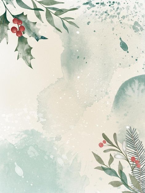 Christmas Graphic Design, Paper Sunflowers, Graphic Design Cards, Watercolor Winter, Christmas Layouts, Christmas Border, Winter Watercolor, Cute Christmas Wallpaper, Winter Background