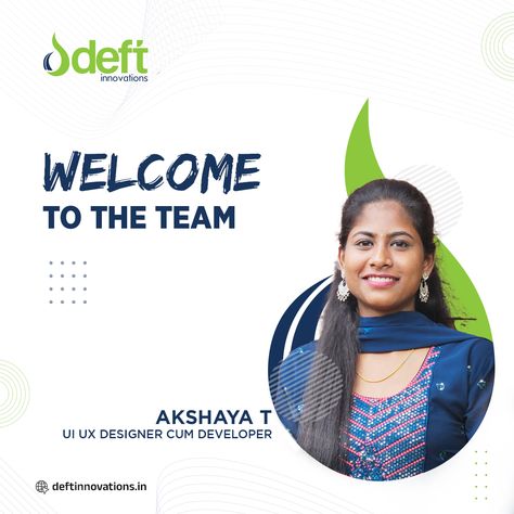 We extend a happy welcome to Akshaya, the newest member of the Deft family. We're thrilled and excited to have you on board at Deft family. . . . . #WelcomeAboard #NewColleague #deftteam #SuccessAhead #JoinTheJourney #welcometotheteam #welcome #welcomeaboard #deftfamily #welcometothefamily #newmember #welcoming Hiring Creative, Creative Post, Welcome Post, Welcome On Board, Welcome To The Team, Welcome Aboard, Social Media Poster, Motion Graphics Design, Welcome To The Family