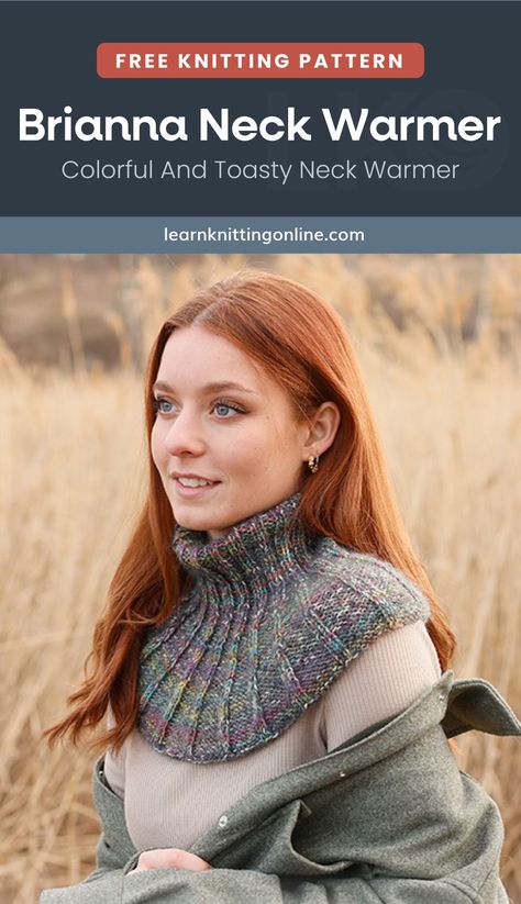 Neck Warmer Knitting Pattern, Knitted Neck Warmer, Free Knitting Patterns, Yarn Projects, Fall Accessories, Sweater Knitting Patterns, Free Knitting Pattern, Knitting Stitches, Knitting Patterns Free