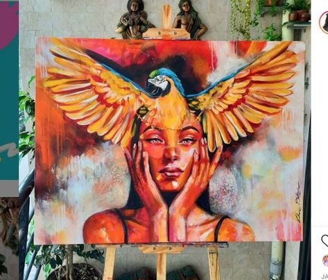 Life Painting Ideas, Animal Canvas Paintings, Canvas Art Painting Abstract, Acrylic Painting Inspiration, Modern Art Canvas Painting, Art Alevel, Prismacolor Art, Artistic Painting, Painting Creative