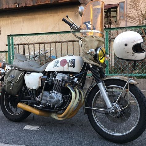 Japanese Punk, Honda 750, Custom Sport Bikes, Motorcycle Aesthetic, Japanese Motorcycle, Cb 750, Biker Gang, Kawasaki Motorcycles, Bike Mechanics