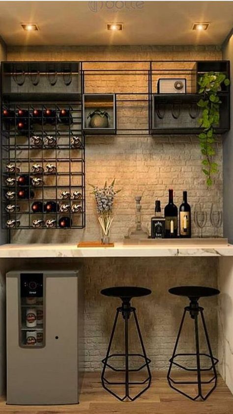 How to Create the Best Built-In Bar For Your Home Home Bar Rooms, Modern Home Bar, Diy Home Bar, Built In Bar, Coffee Bar Home, Kitchen Ideas Modern Luxury, Home Bar Designs, Bar Room, Home Bar Decor