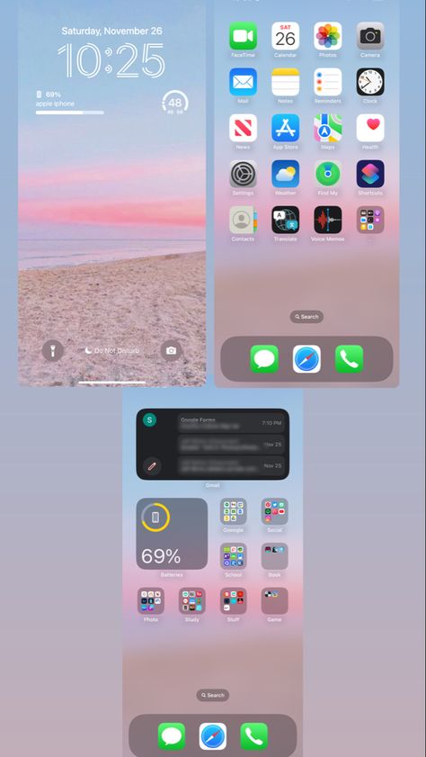 Ios 17 Home Screen Ideas, Home Screen Layouts, Ios 16 Widgets, Iphone Organization Screens, Homescreen Organization Iphone, Wallpaper Ios 16, Organize Apps On Iphone, Lock Screen And Home Screen, Organize Phone Apps