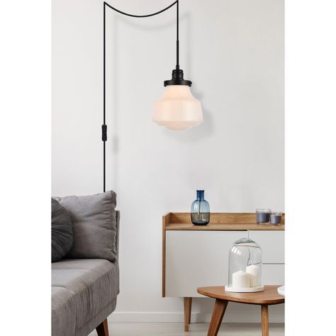 George Oliver Acheta 1 - Light Single Schoolhouse Pendant | Wayfair Elegant Lighting Fixtures, Iron Hardware, Wall Art Wallpaper, Study Space, Lighting Guide, Household Furniture, Kitchen Island Lighting, Elegant Lighting, Lighting Sale