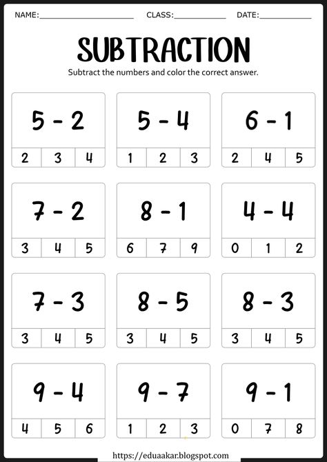 Addition And Subtraction Worksheets For Kindergarten, Subtraction Activities Grade 1, Mathematics Worksheets For Kindergarten, Subtraction Activities For Kindergarten, Subtraction Worksheets Grade 1, Subtraction Worksheets Kindergarten, Math For Kindergarten Worksheets, Free Subtraction Worksheets, Worksheets For Kids Math