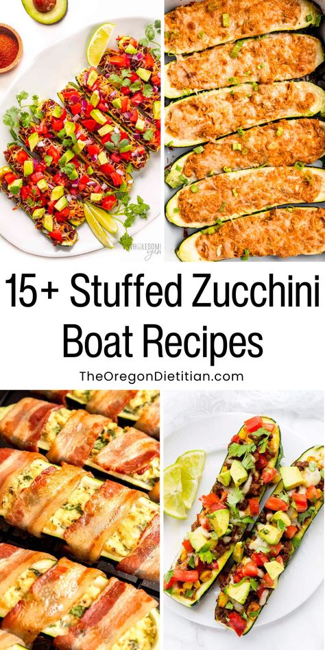 Dive into this collection of over 15 stuffed zucchini boat recipes for a healthy summer dinner idea! From buffalo chicken to vegetarian delights, these soft and chewy zucchini boats are perfect for a nutritious and delicious meal. Each recipe is packed with fresh ingredients and bold flavors, making them an ideal choice for a light yet satisfying dinner. Discover your new favorite healthy summer dinner recipe today! #stuffedzucchiniboats #zucchinirecipes Healthy Stuffed Zucchini, Vegetarian Zucchini Boats, Boat Recipes, Zucchini Boat, Healthy Summer Dinner, Zucchini Boat Recipes, Healthy Summer Dinner Recipes, Stuffed Zucchini Boats, Best Zucchini