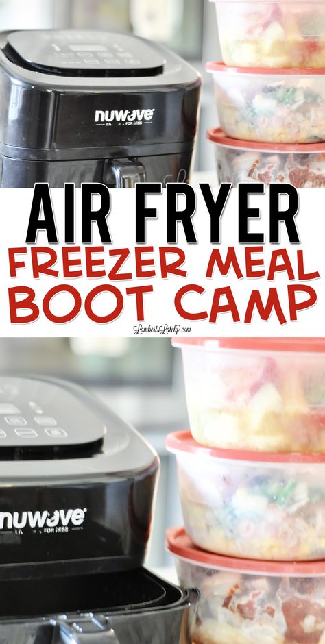 Air Fryer Freezer Meal Boot Camp has 10 delicious, easy recipes combined into one meal prep session. Includes freezer meals for chicken, shrimp, vegetables, and more - great healthy options for weeknight dinners. Instant Pot Freezer Meals, Make Ahead Freezer Meals, Healthy Freezer Meals, Chicken Shrimp, Freezer Meal Prep, Dump Meals, Air Fryer Dinner Recipes, Freezer Meal, Freezer Cooking