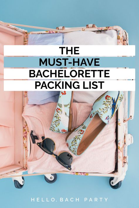 Bachelorette Packing List, Bachelorette Party Packing List, Bachelorette Party Gift Bag, Day Clothes, Lake Activities, Packing Clothes, Bachelorette Decorations, Travel Necessities, Packing Checklist