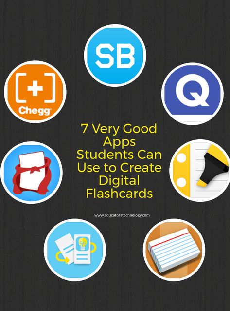 7 Very Good Apps Students Can Use to Create Digital Flashcards Apps For Flashcards, Best Flashcard Apps, Good Apps, Flashcard App, Helpful Apps, Digital Flashcards, School App, Blue Chips, Apps For Teachers