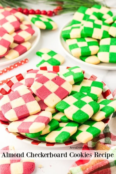 How to Make Easy Almond Checkerboard Cookies Recipe. Learn how to make checkerboard cookies with this easy recipe. Create stunning almond-flavored treats that delight your taste buds and impress your guests. Checkerboard Cookies Recipes, Chanukah Cookies, Monster Recipes, Checkerboard Cookies, Christmas Cookie Exchange Recipes, Holiday Treats Recipes, Cookie Exchange Recipes, Easy Christmas Cookie Recipes, Holiday Cookie Exchange