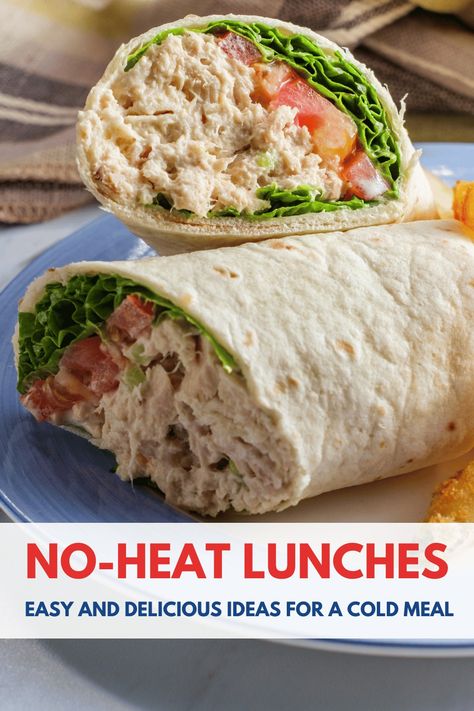 No-Heat Lunches: Easy and Delicious Ideas for a Cold Meal - Printable Meal Plans Room Temperature Lunch Ideas, No Heat Lunches For Work, Vacation Meal Planning, Lazy Meal Prep, No Heat Lunch, Cold Lunch Ideas, Easy Lunches For Work, Sweet Potato Toppings, Cold Lunch