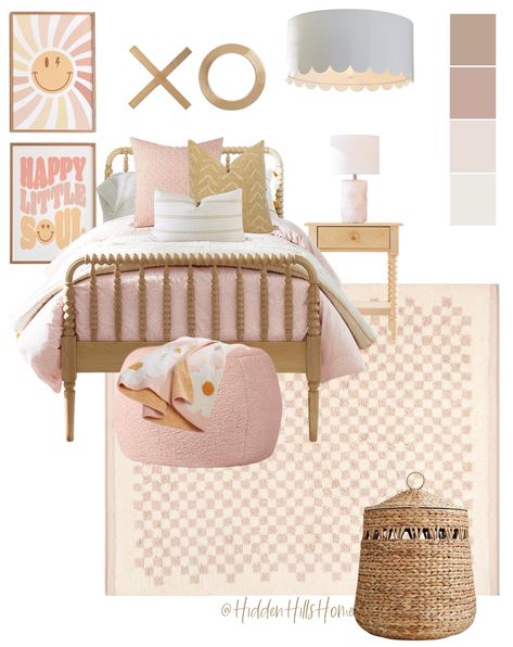 Girls Room Decor Ideas, Toddler Girls Bedroom, Pink Toddler Rooms, Boho Girls Bedroom, Decor Mood Board, Girls Boho Bedroom, Decorating Toddler Girls Room, Boho Girls Room, Girls Bedroom Decor Ideas