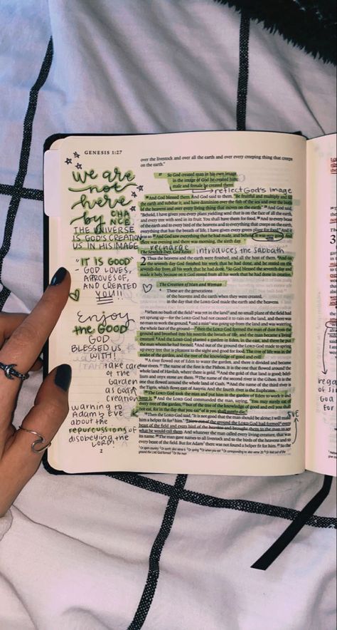 Genesis 1:3 Bible Journaling, Bible Journaling Genesis Ideas, Genesis 1 Notes, John 10 Bible Journaling, Annotating The Bible, Bible Notes Genesis, Bible Journaling Genesis 1:1, Genesis 2 Bible Journaling, Genesis 3 Bible Journaling