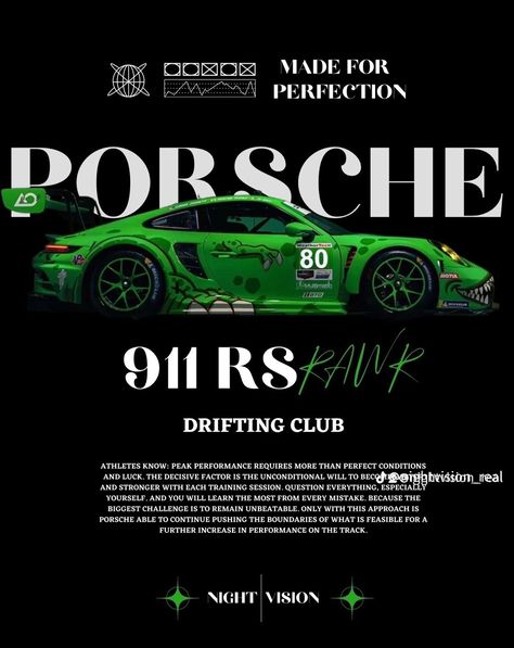 Porsche Graphic Design, Graphic Shirt Design, T Shirt Logo Design, Norse Tattoo, Shirt Logo Design, Tshirt Printing Design, Racing Posters, Tshirt Design Inspiration, Cool Car Pictures