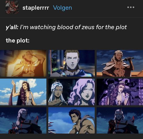 On tumblr (username is in the picture!) Zuse God, Greek Mythology Background, Blood Of Zeus Fanart, Zeus Fanart, Blood Of Zeus, Roman Myth, Apollo And Artemis, Greek Mythology Humor, Greek Mythology Gods