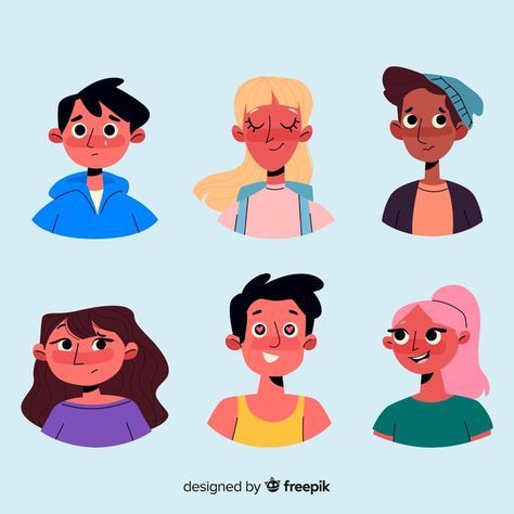 Flat Character Illustration, People Emotions, Flat Character, Vector Character Design, Flat Design Illustration, Vector Character, People Illustration, Cartoon Character Design, Illustration Character Design