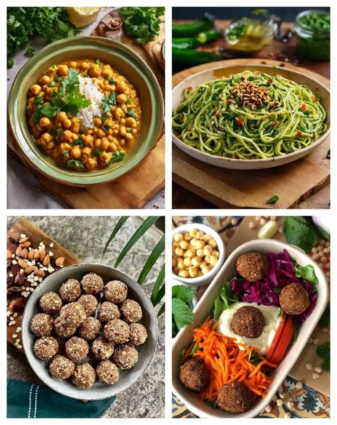 Easy To Make Daniel Fast Menu Ideas Daniel Diet Recipes, Vegan Black Bean Soup, Easy Chickpea Curry, Daniel Diet, Savory Pastries, Falafel Salad, Roasted Cauliflower Soup, Daniel Fast Recipes, Soup Easy